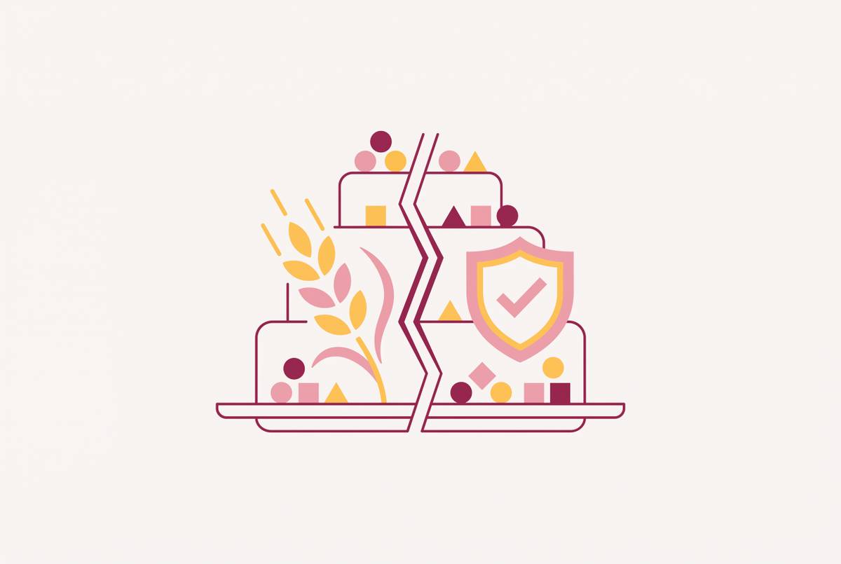Cover illustration for “Gluten-Free Wedding Menus and the Cross-Contamination Liability Gap”