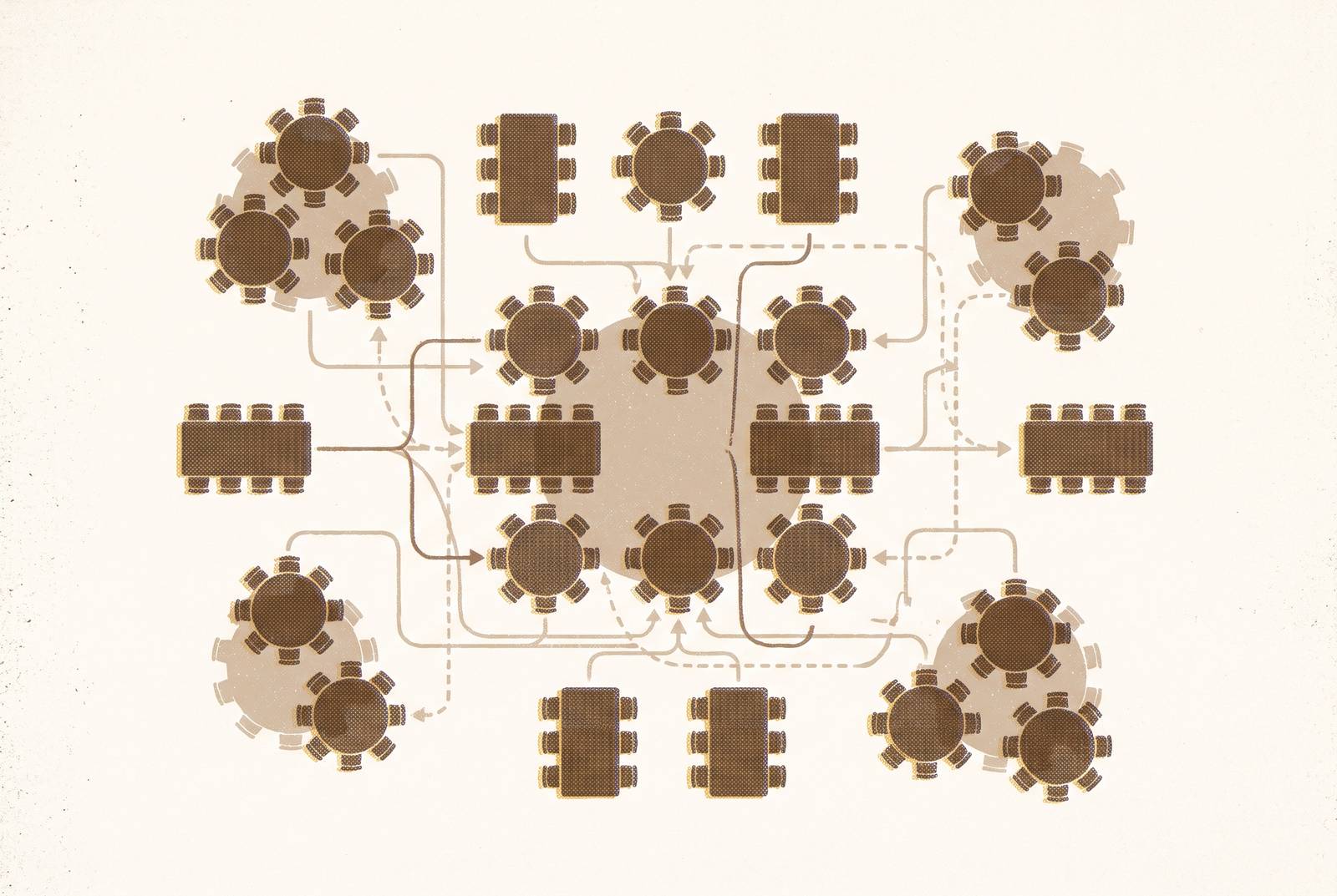 Cover illustration for “Seating Chart Workflow for Large Wedding Receptions”