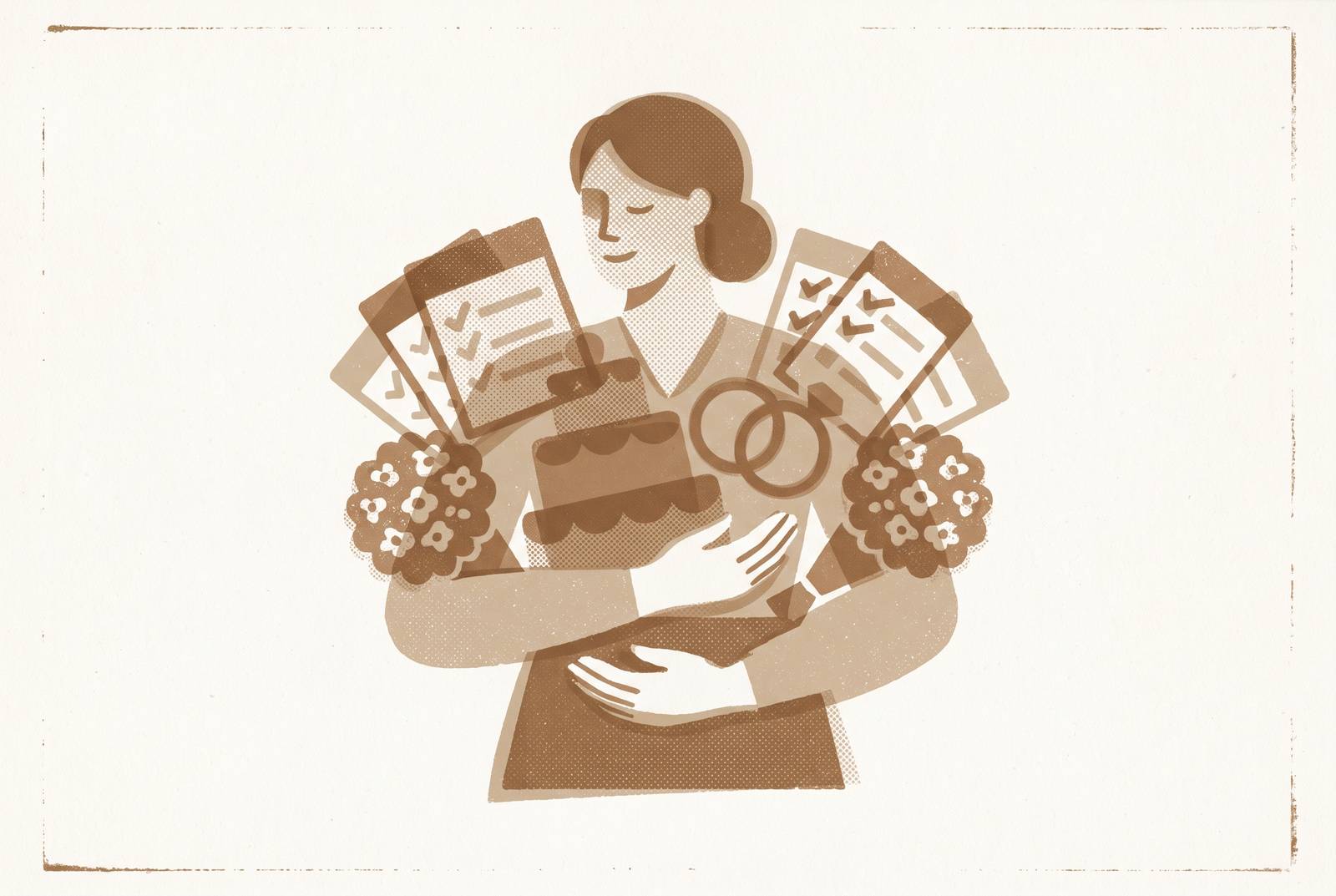 Cover illustration for “Managing Multiple Weddings at Once Without Dropping Details”