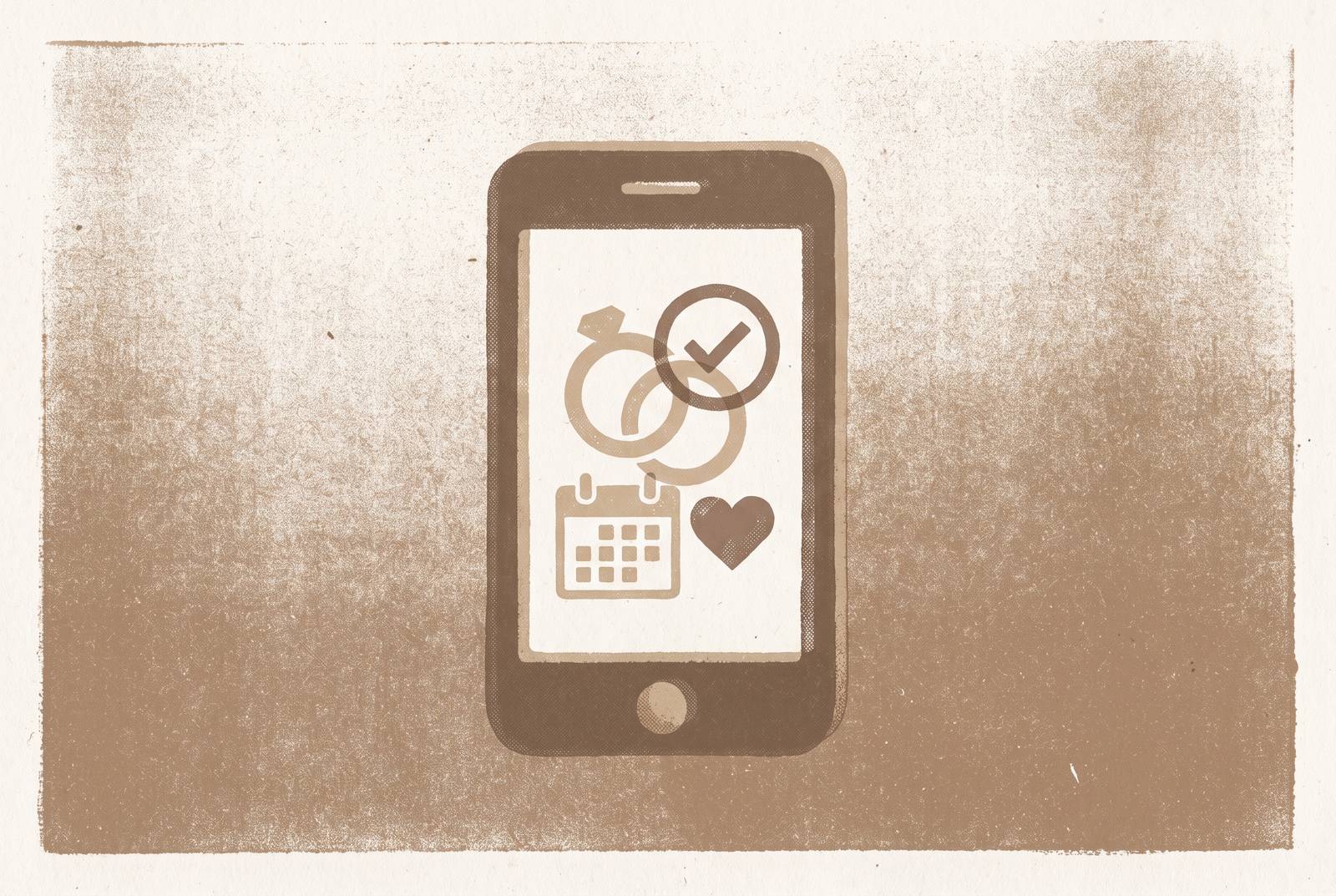 Cover illustration for “Wedding Planner App Free Tier Comparison for Australian Couples”