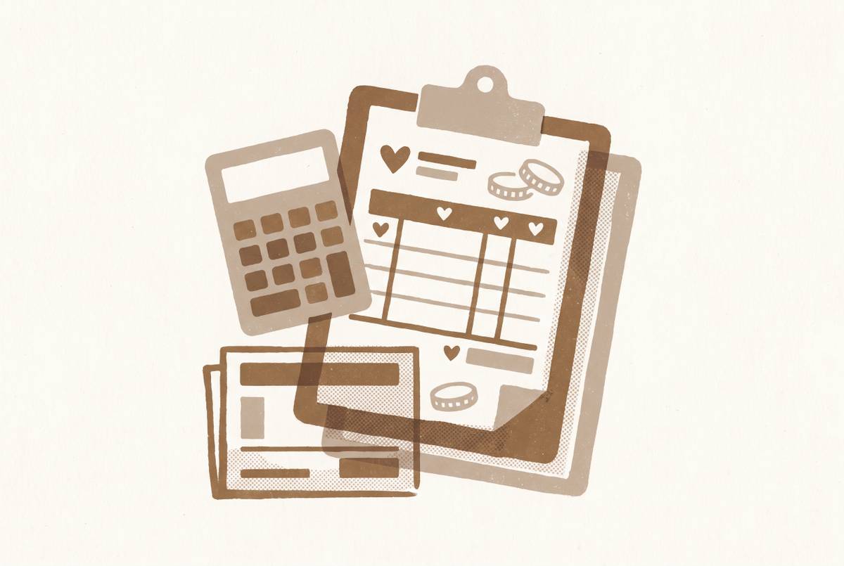 Cover illustration for “Wedding Budget Planner Tools for Couples Tracking Every Cost”
