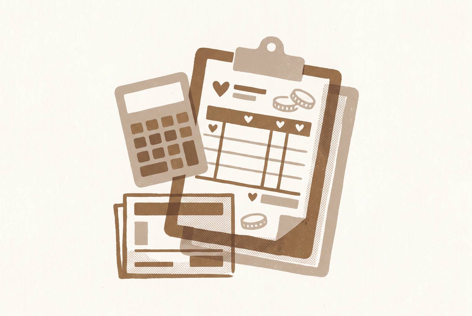 Cover illustration for “Wedding Budget Planner Tools for Couples Tracking Every Cost”