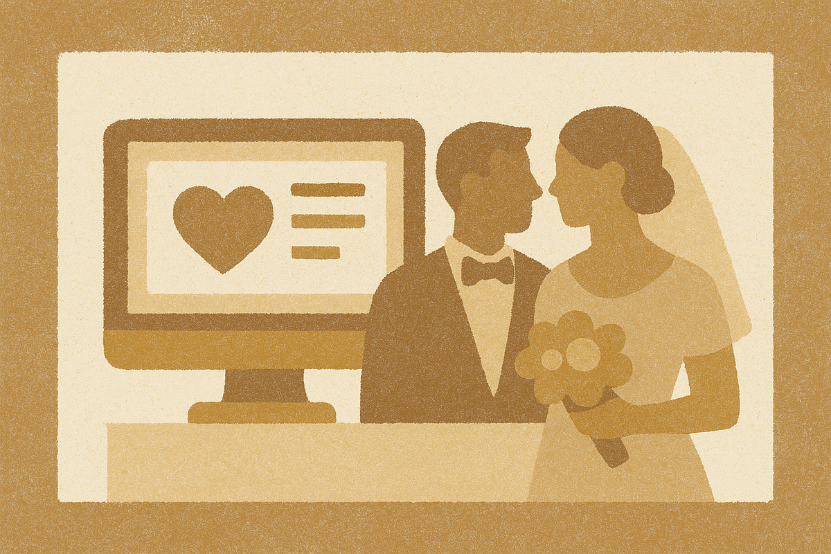Cover illustration for “Top-Rated Wedding Website Builders by Couples Online”