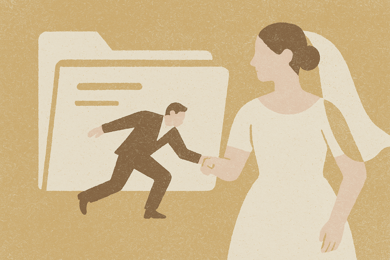 Cover illustration for “Post-Wedding Offboarding Workflow for Planning Businesses”