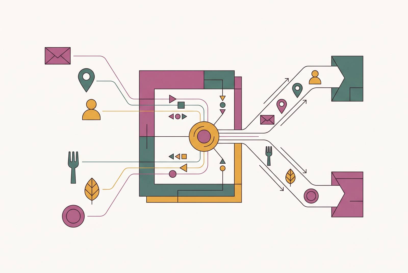 Cover illustration for “What Wedding Planning Apps Do With Guest Dietary and Contact Data”