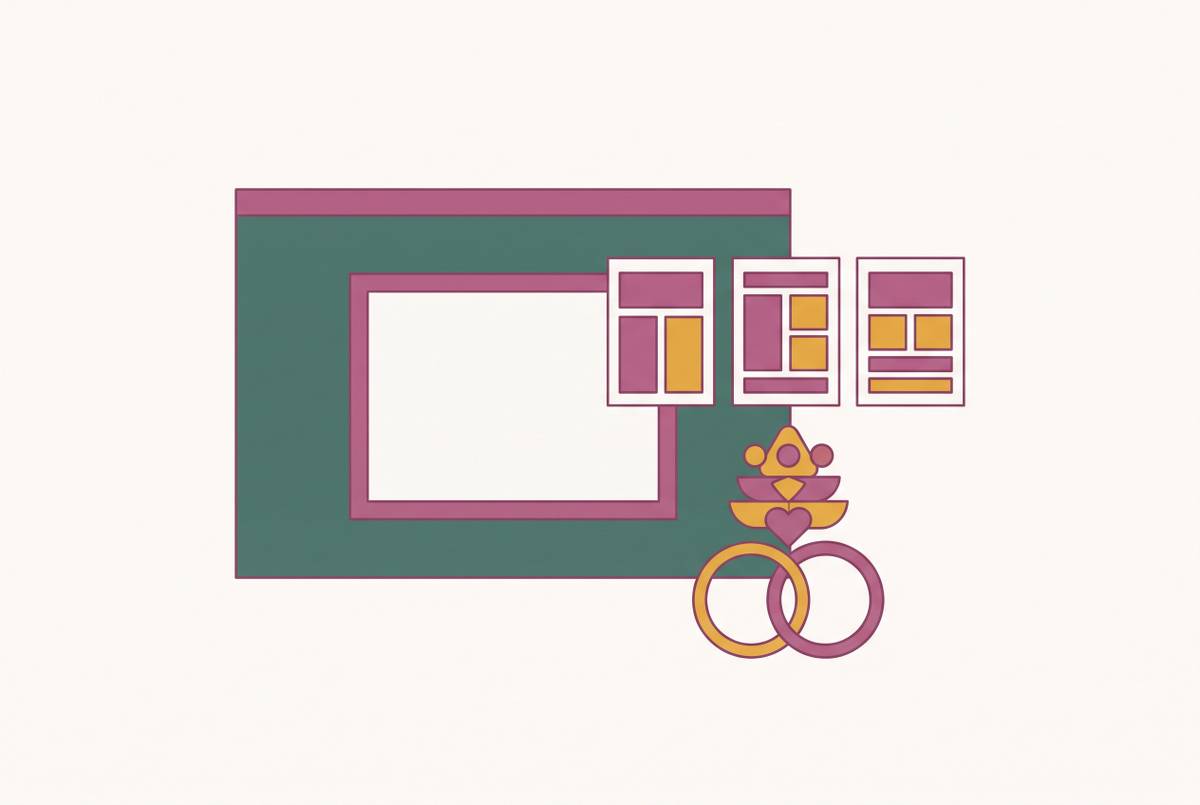 Cover illustration for “Best Wedding Website Builders for Australian Couples Compared”