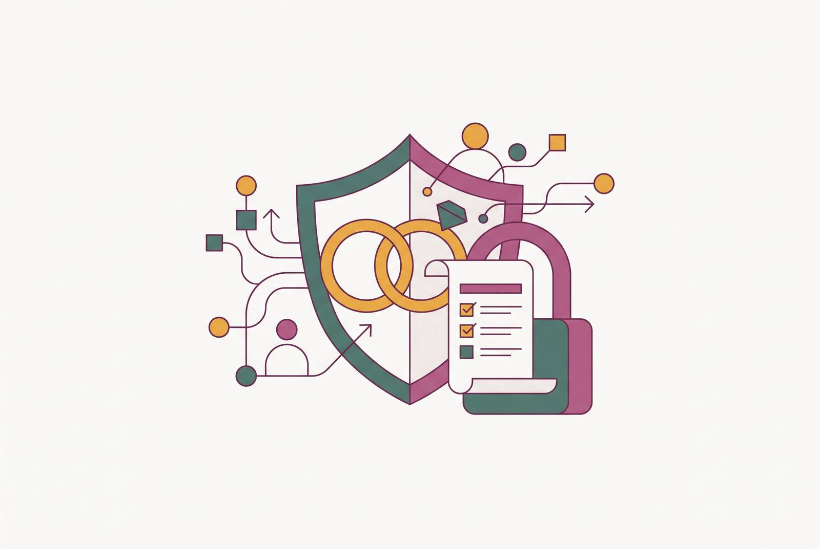 Cover illustration for “GDPR and Australian Privacy Act Obligations for Wedding Couples”