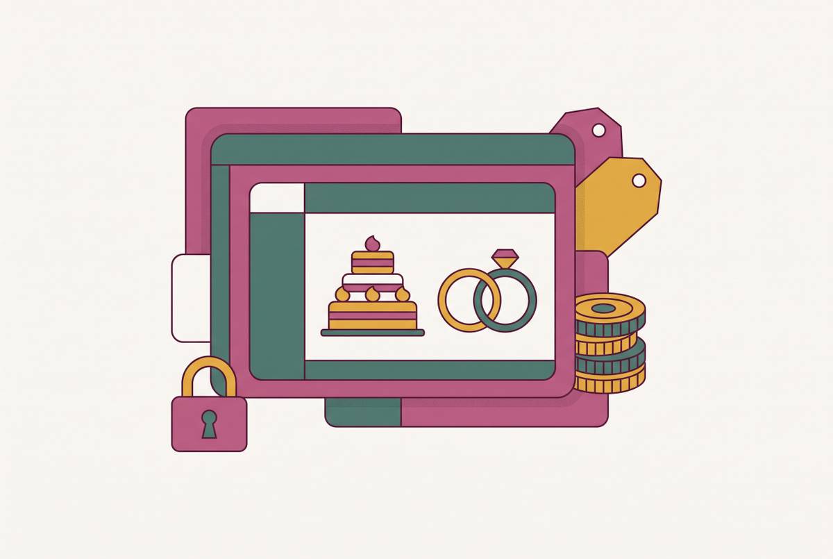 Cover illustration for “Wedding App Upsells Hidden Inside Free Planning Dashboards”