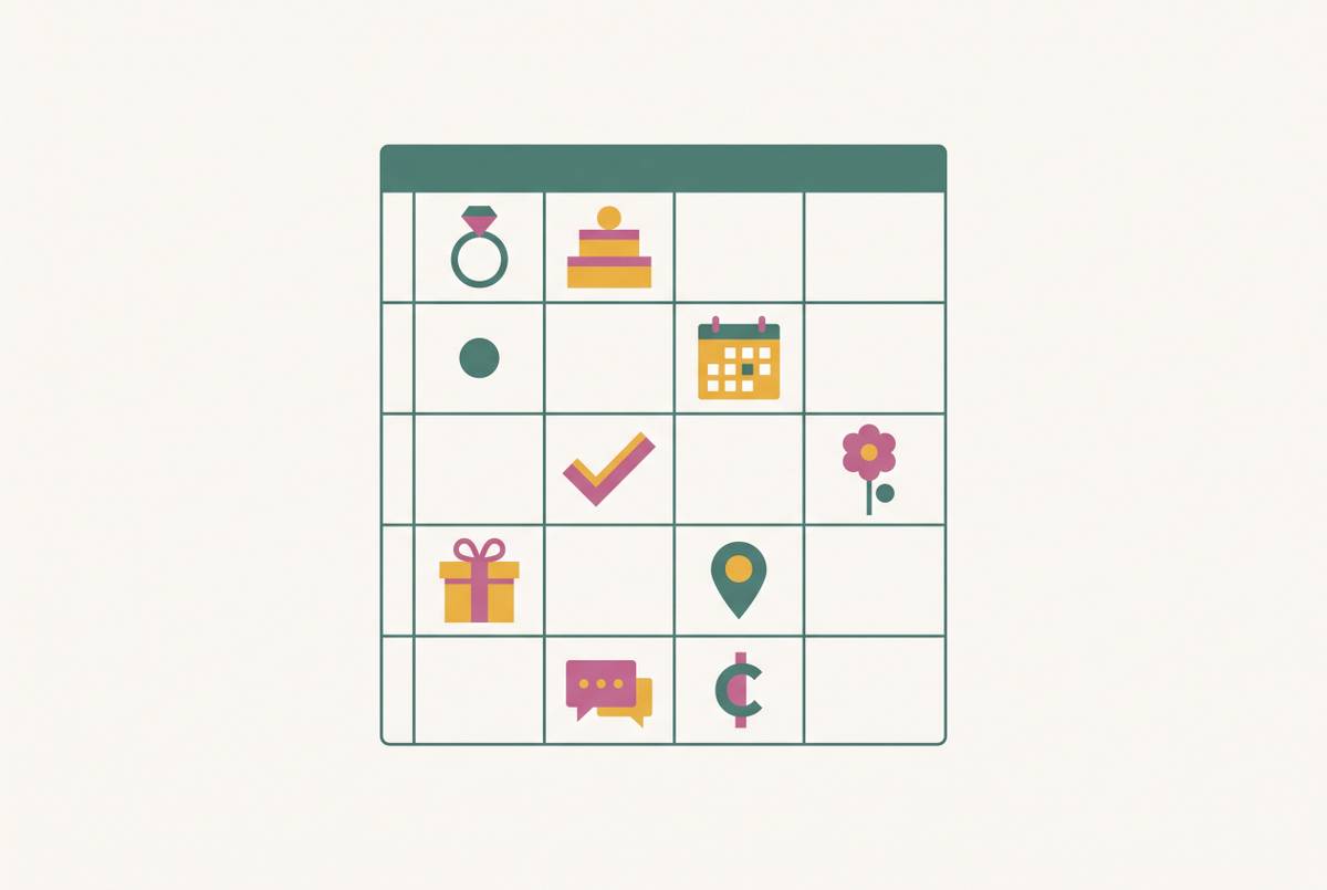 Cover illustration for “When a Spreadsheet Is Genuinely Adequate for Wedding Planning”