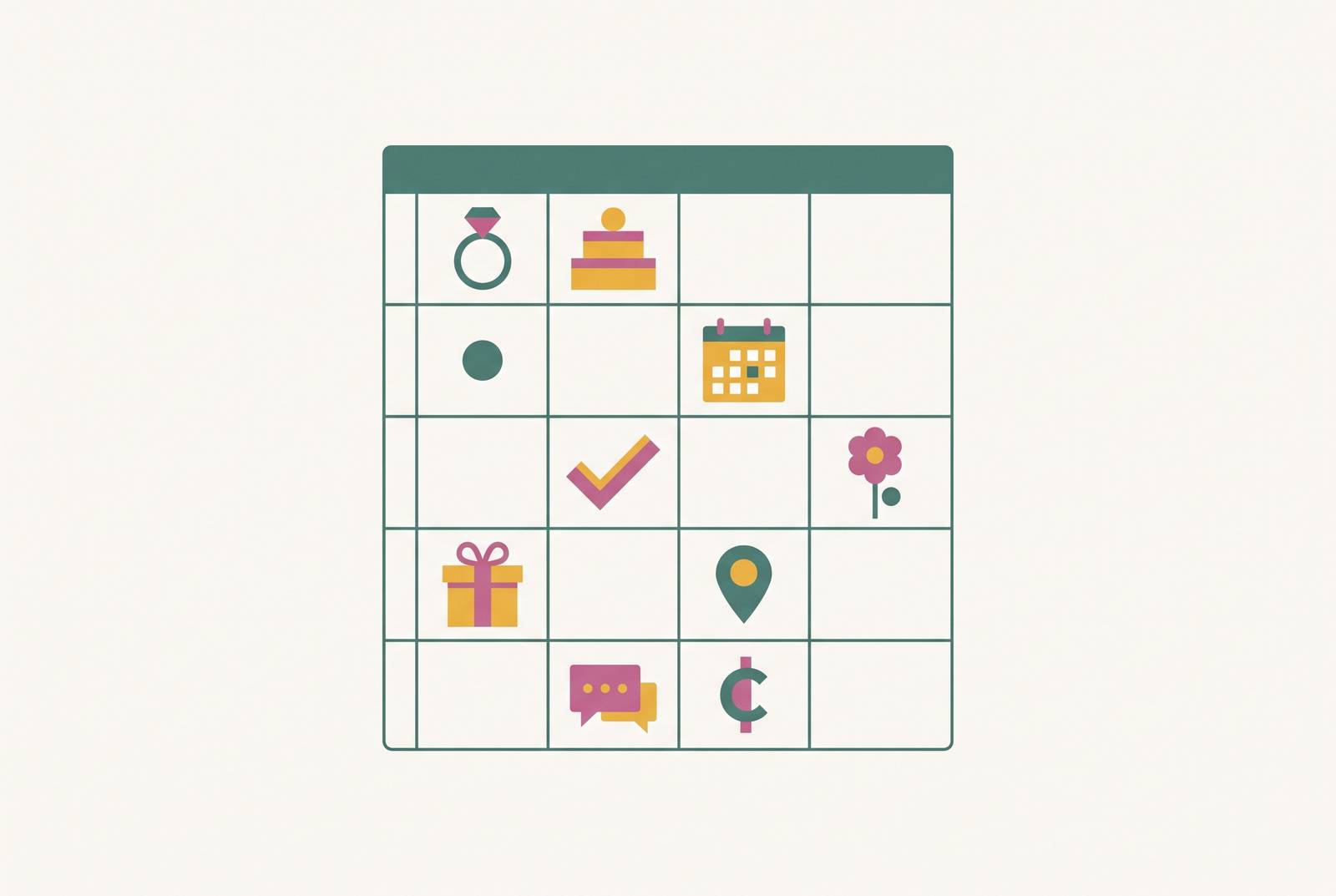 Cover illustration for “When a Spreadsheet Is Genuinely Adequate for Wedding Planning”
