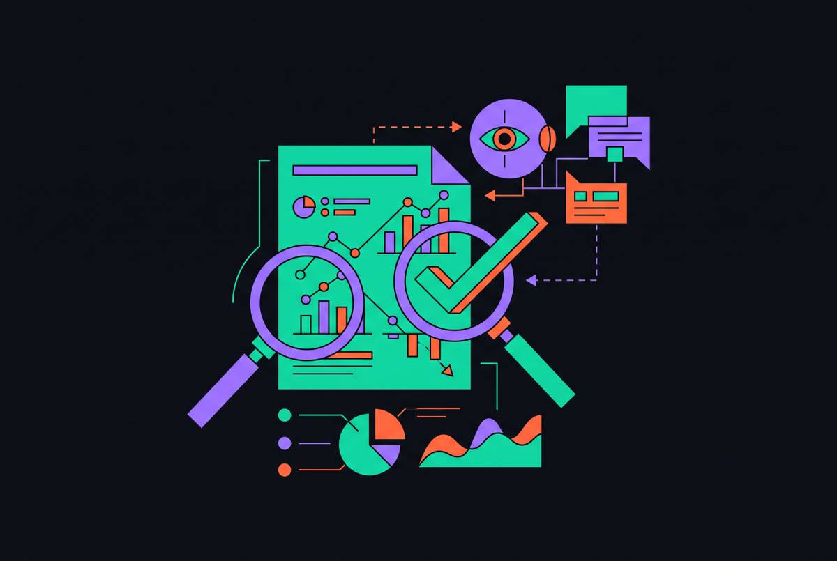 Cover illustration for “Evaluating AI-Generated Financial Summaries for Accuracy”