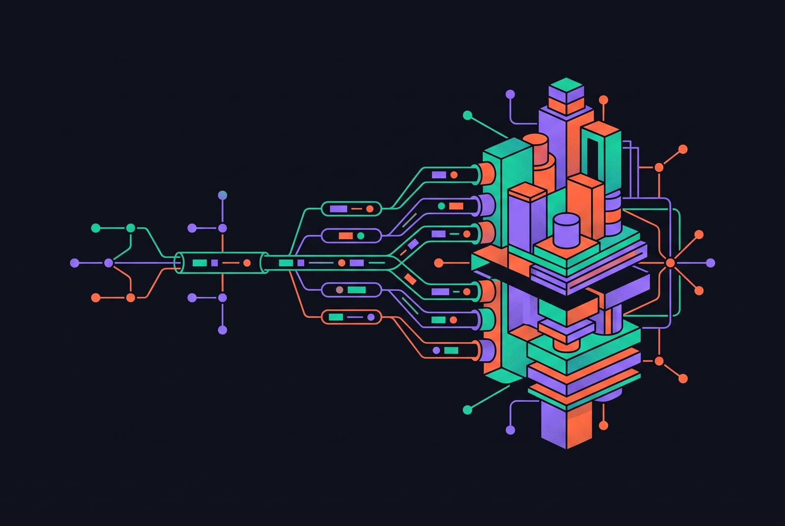 Cover illustration for “Scaling Real-Time Retrieval Pipelines to Enterprise Workloads”