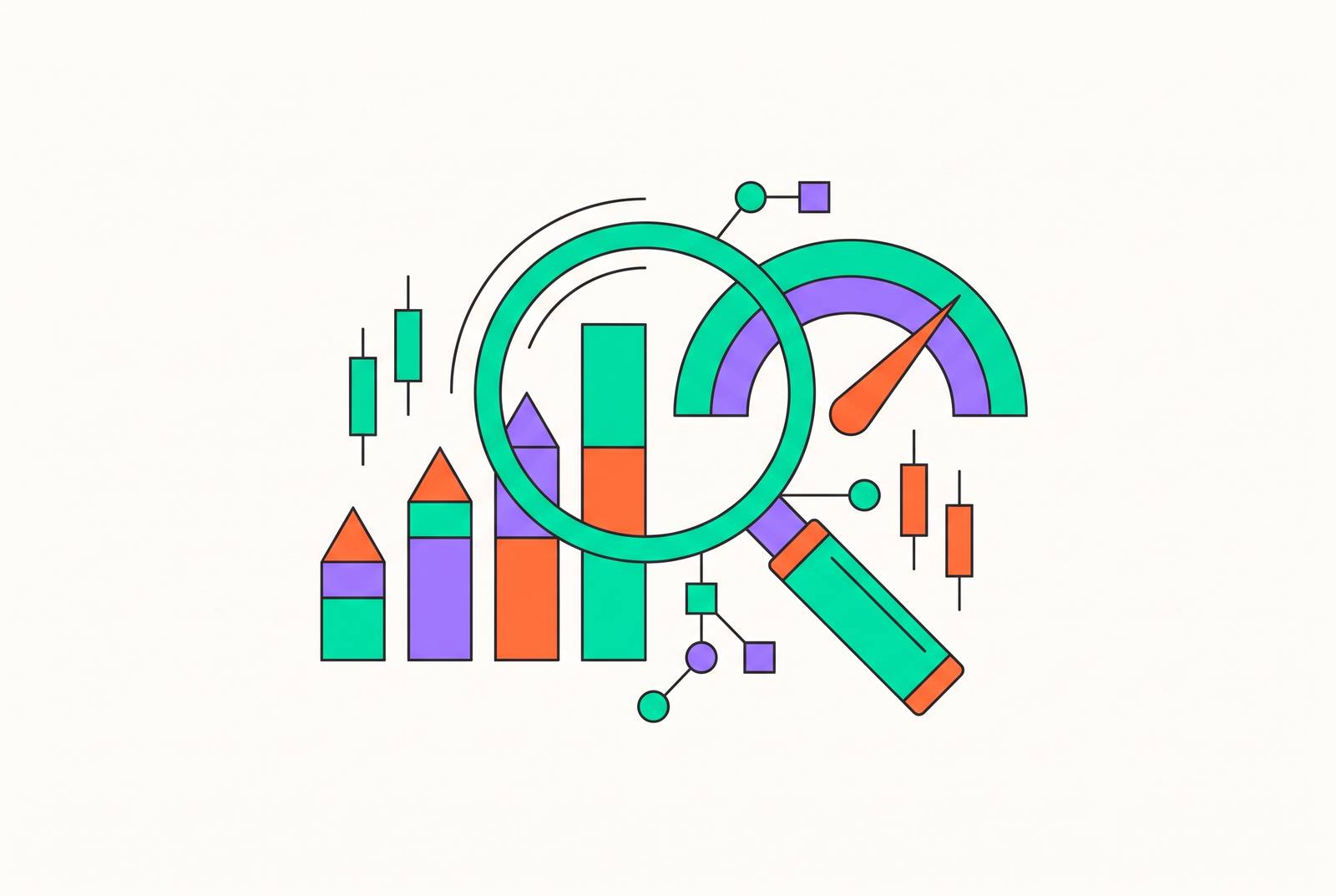 Cover illustration for “Benchmarking Financial AI Research Tools”