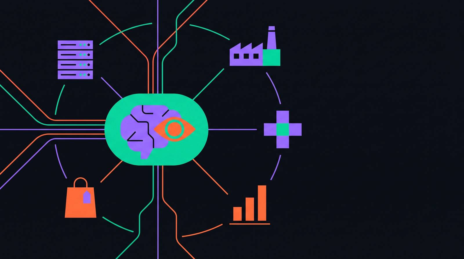 Cover illustration for “Agentic AI Architecture Examples Across Industries”