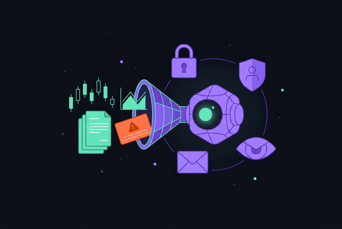 Cover illustration for “SOC 2, GDPR, and MNPI Risks When AI Agents Ingest Financial Web Data”