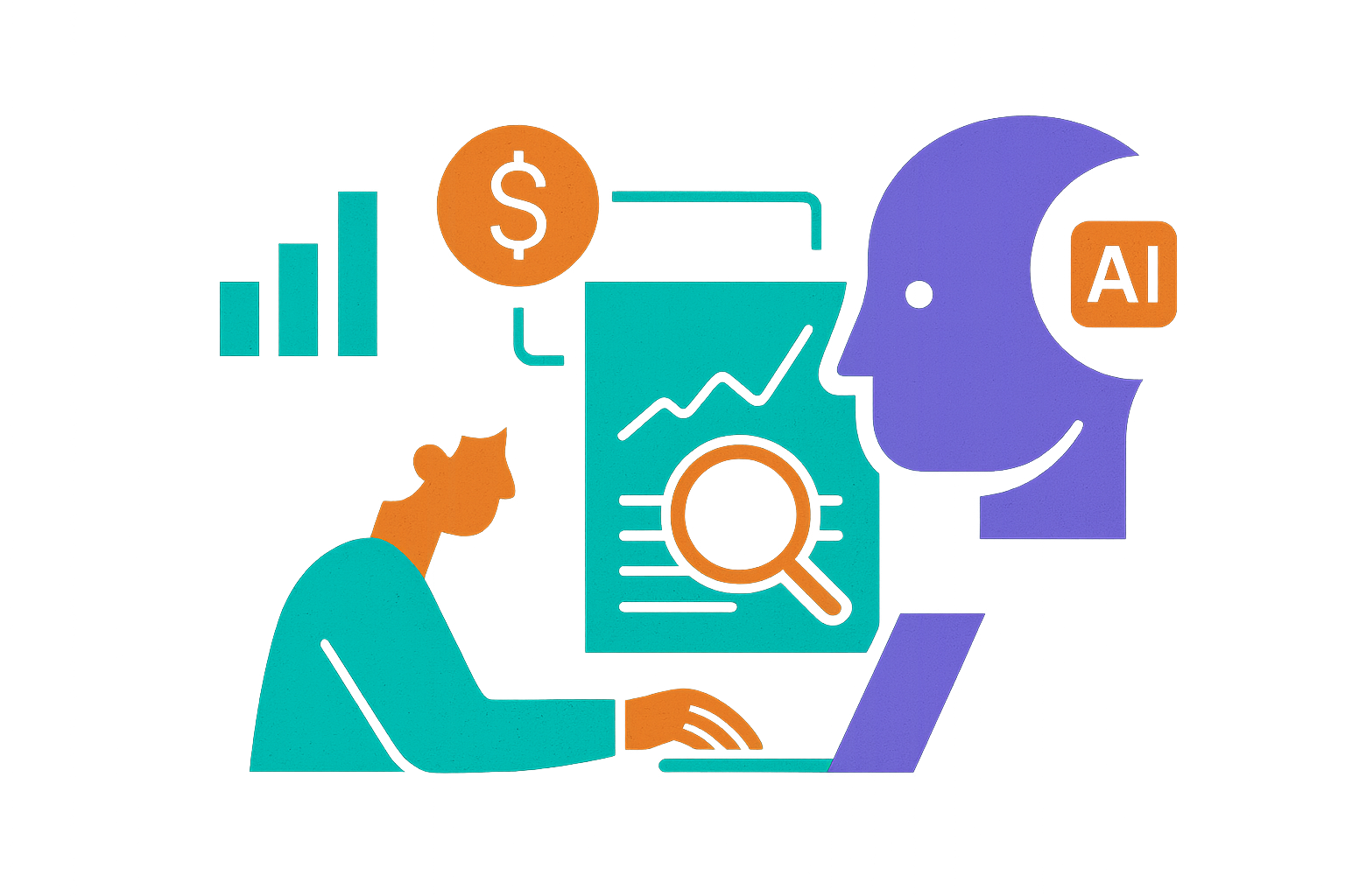 Cover illustration for “AI-Powered Financial Research Workflows”