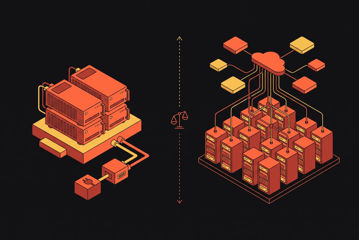 Cover illustration for “CapEx vs. OpEx Models for AI Infrastructure at Startups vs. Enterprises”