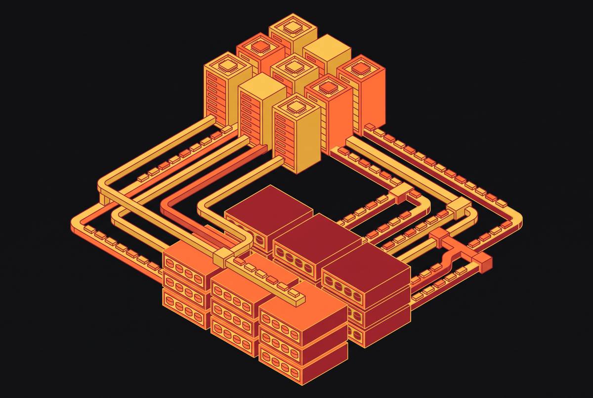 Cover illustration for “High-Throughput Checkpoint Design for LLM Training at Scale”