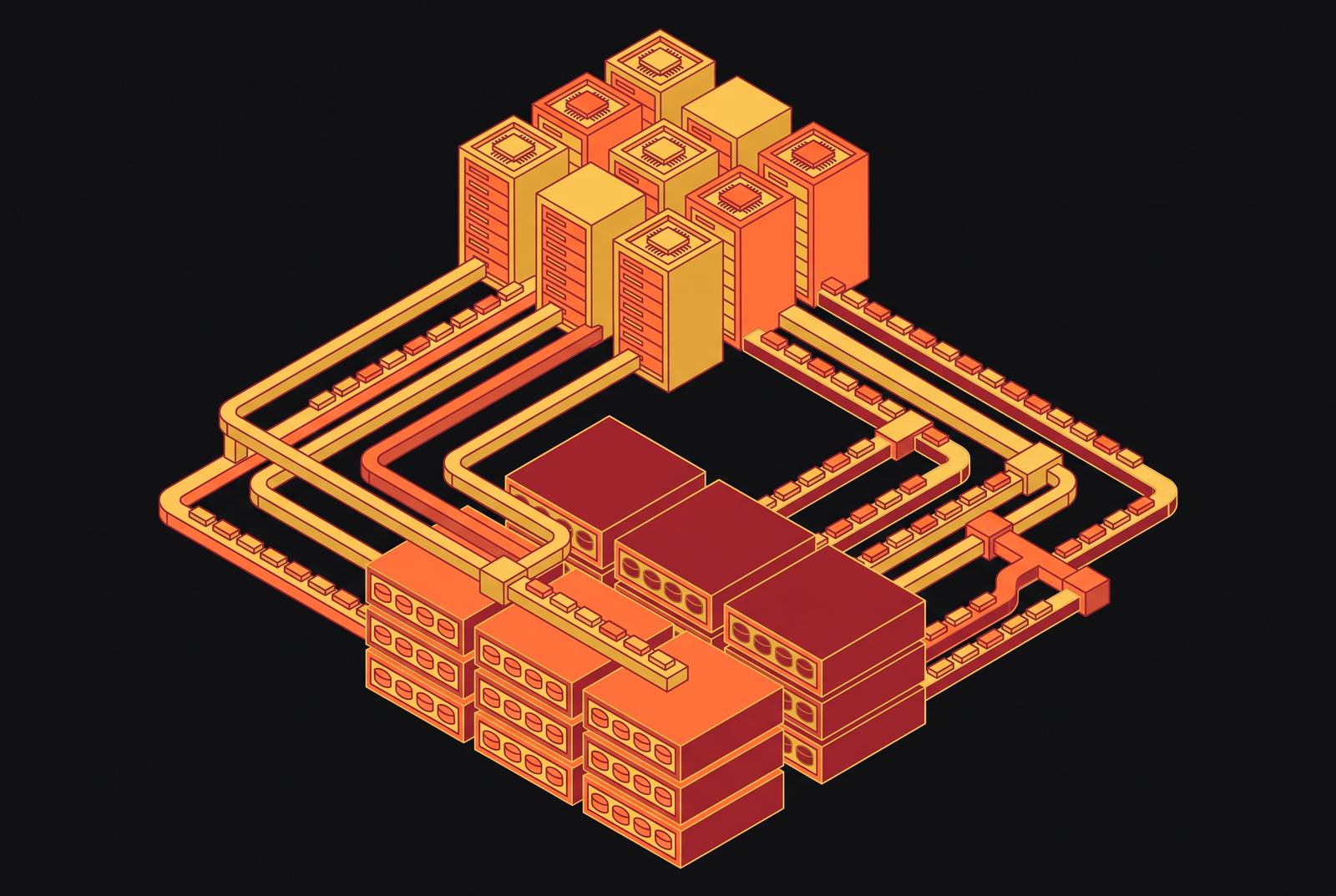 Cover illustration for “High-Throughput Checkpoint Design for LLM Training at Scale”