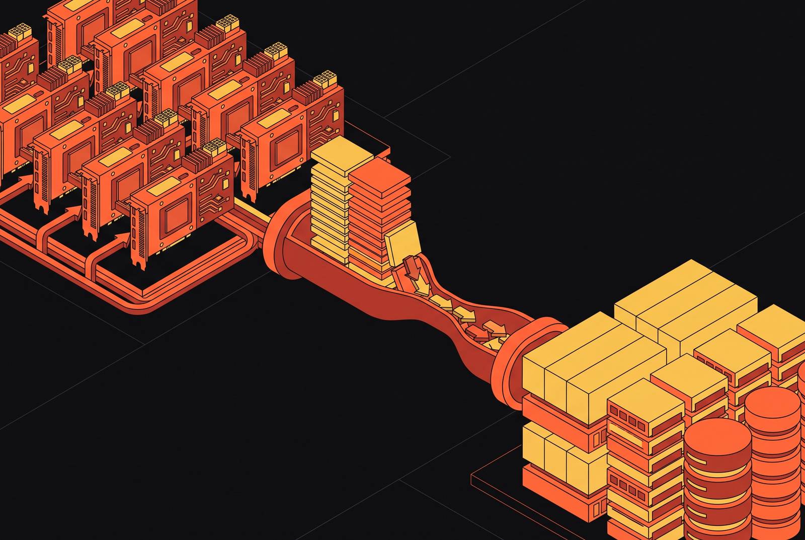 Cover illustration for “I/O Bottlenecks That Stall GPU Utilization in LLM Serving”