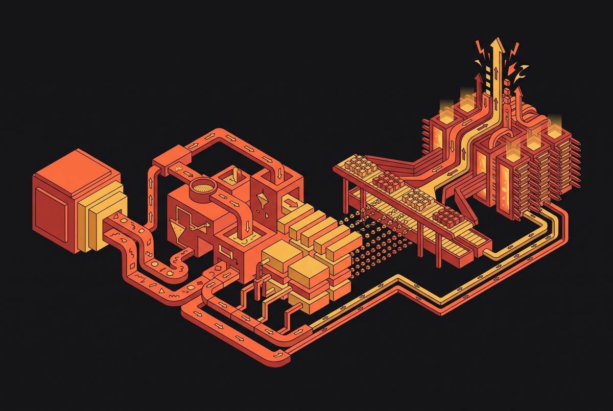 Cover illustration for “Data Preprocessing Pipeline Design for LLM Training Throughput”
