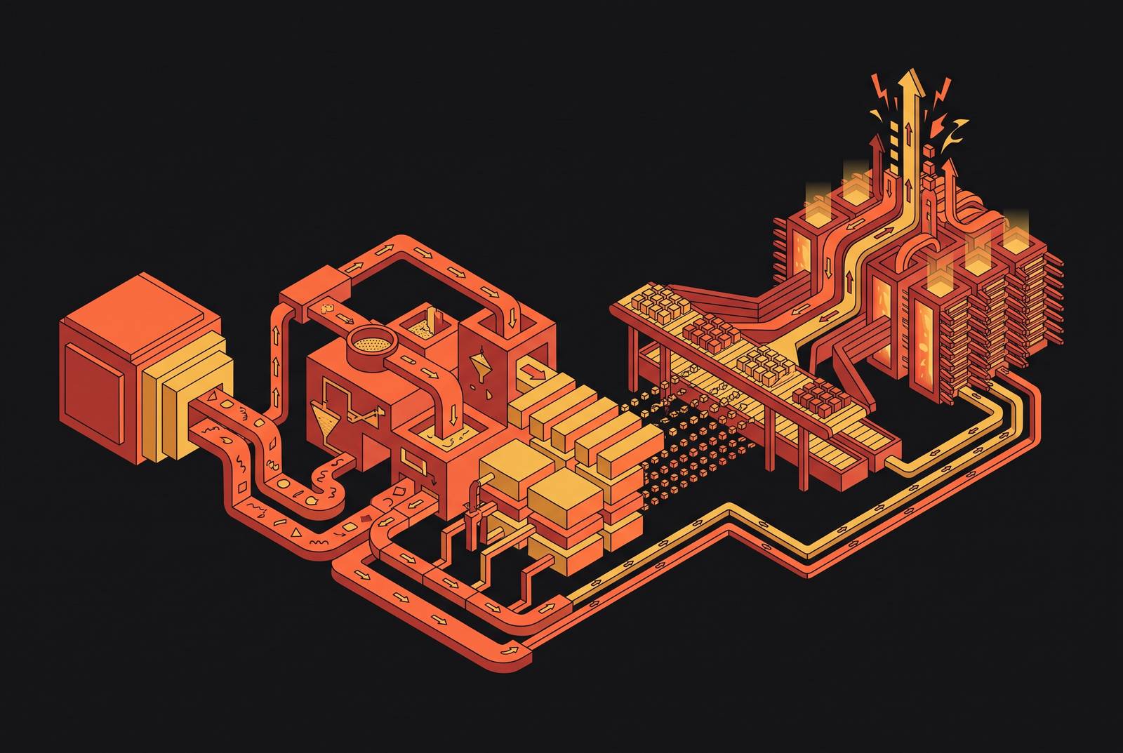 Cover illustration for “Data Preprocessing Pipeline Design for LLM Training Throughput”