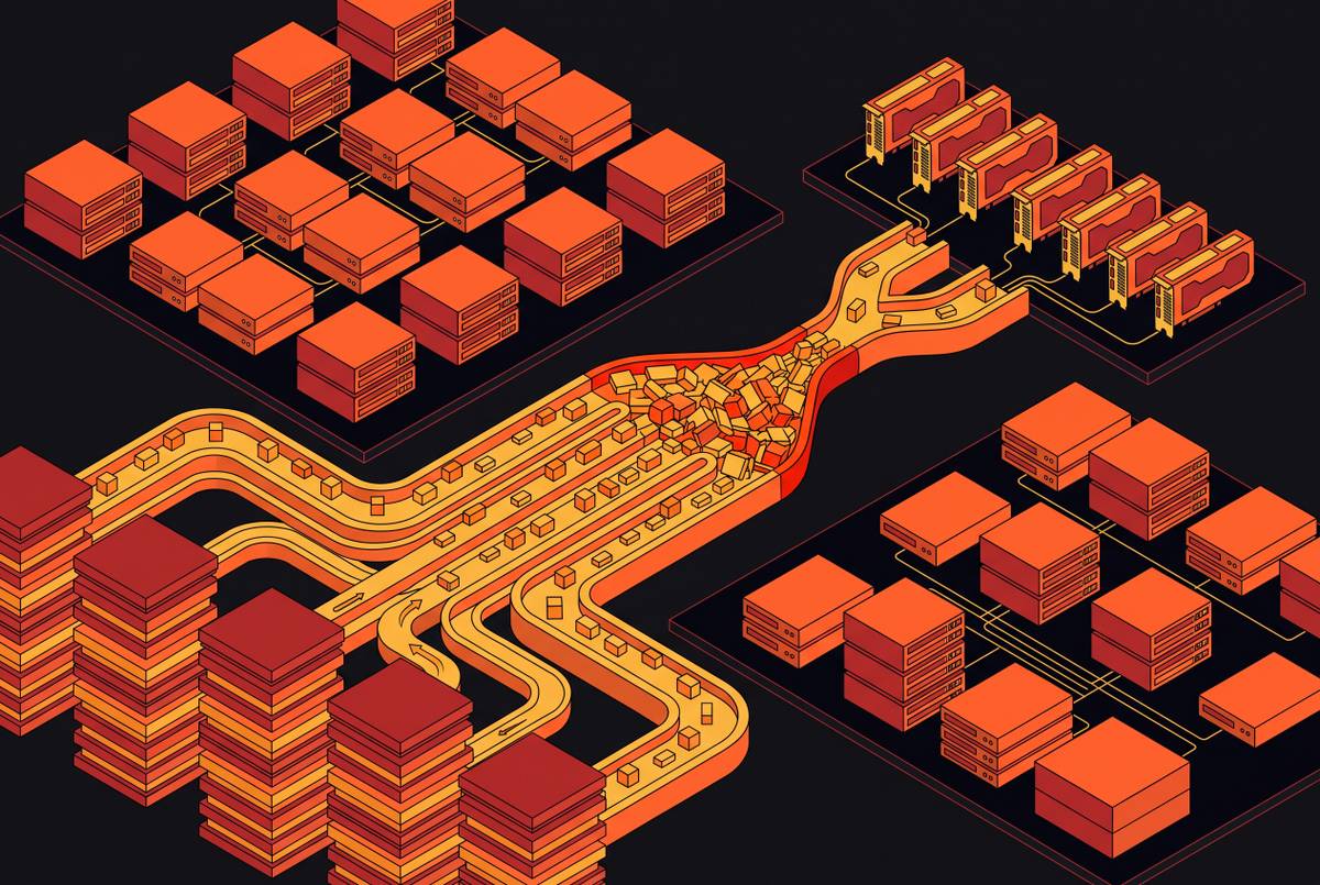 Cover illustration for “Storage Scaling Bottlenecks in Large LLM Inference Clusters”