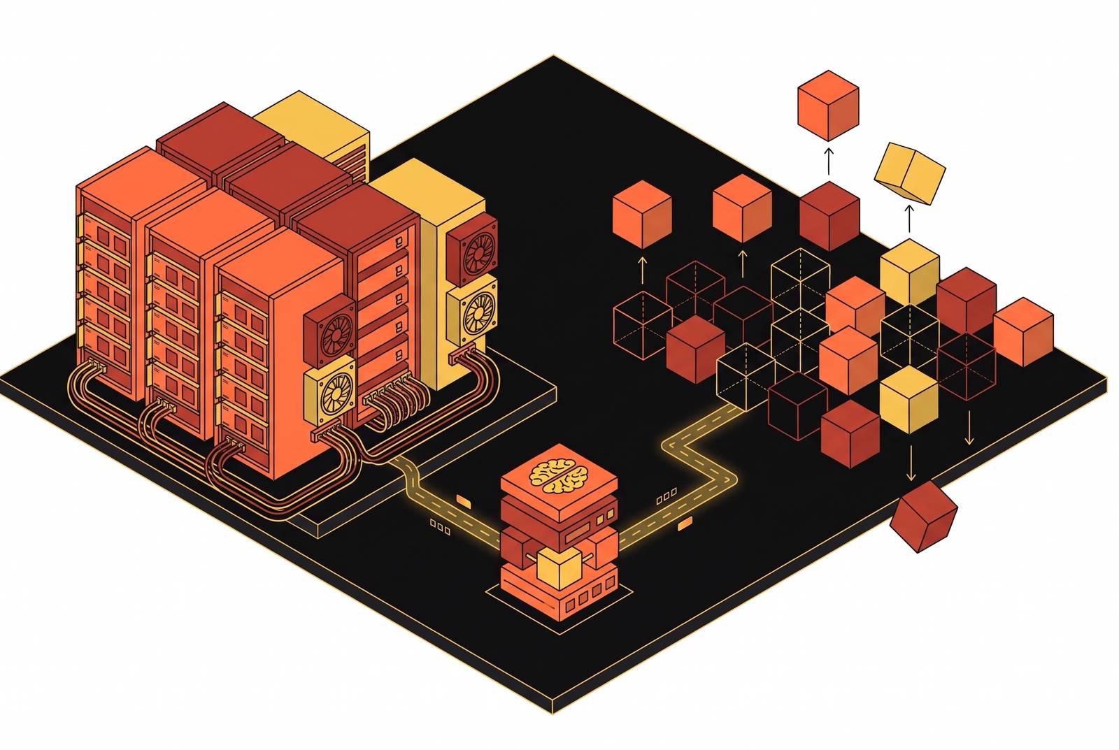 Cover illustration for “On-Premises GPU Clusters vs. Cloud Spot Instances for LLM Training”