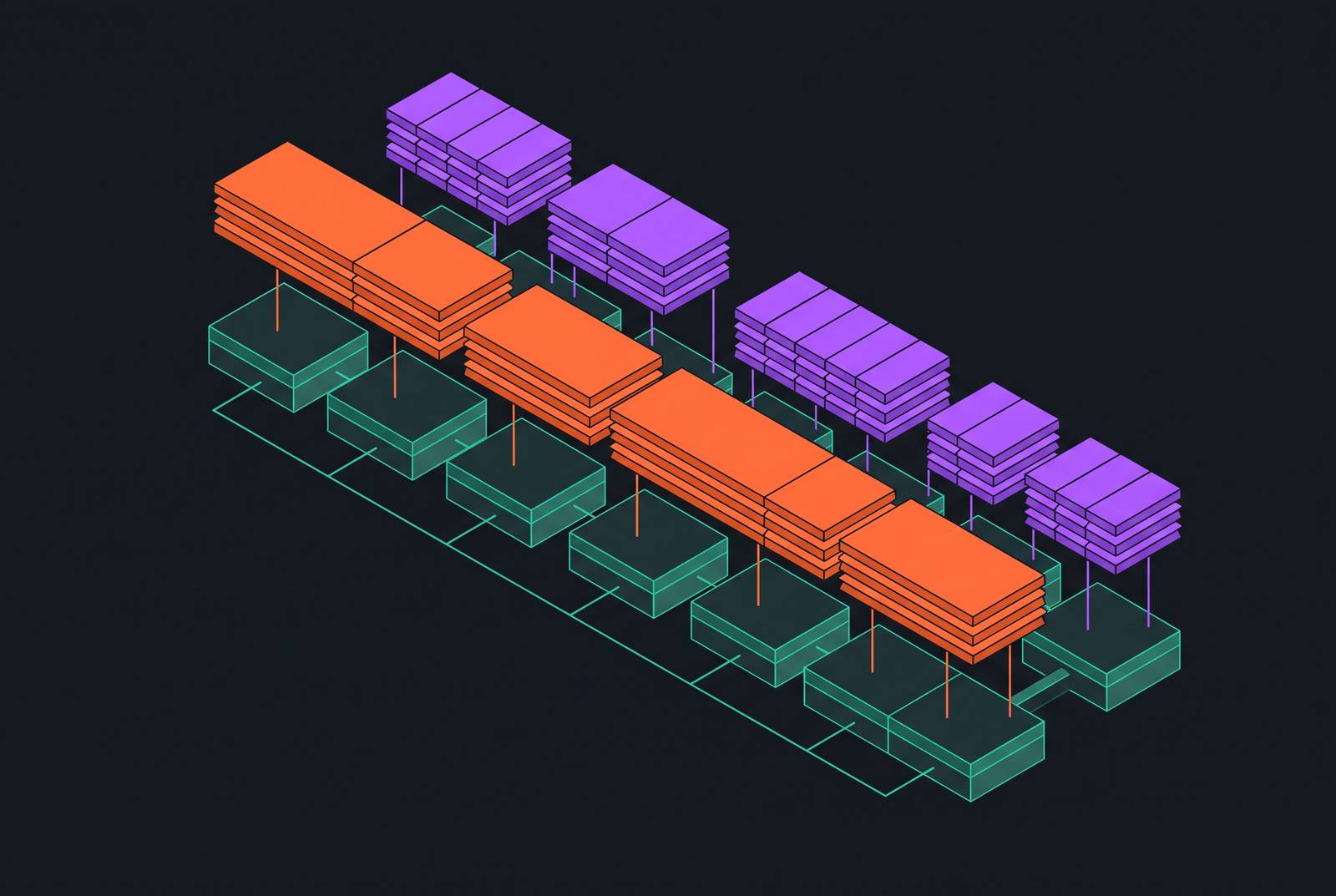 Cover illustration for “Tensor Parallelism and KV Cache Sharding Patterns”