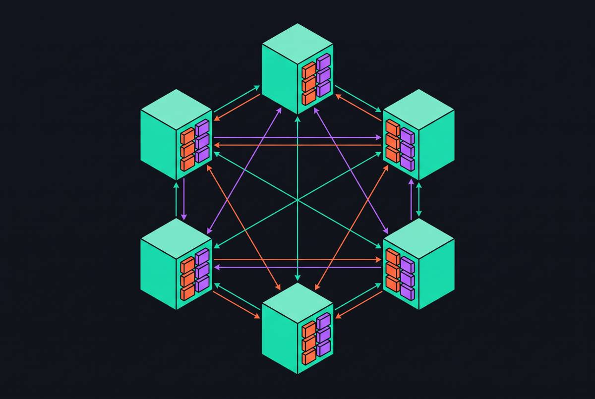 Cover illustration for “Distributed KV Cache Across Inference Nodes”