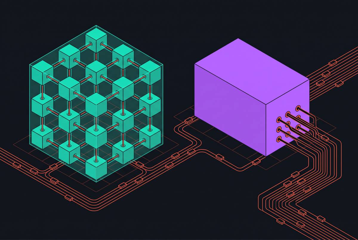 Cover illustration for “Inference on Open-Source Models vs. Proprietary APIs at Scale”