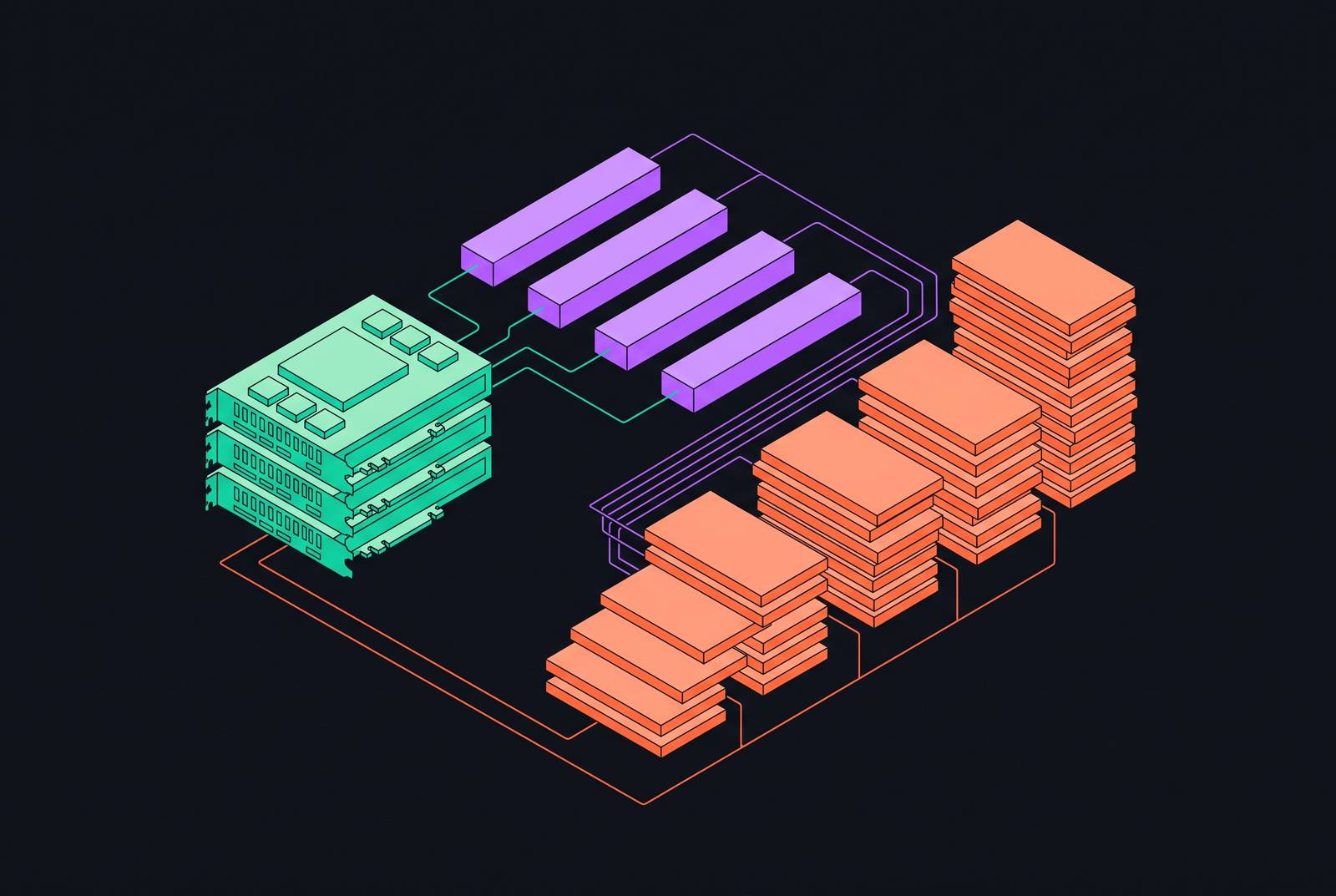 Cover illustration for “Speculative Decoding Storage and Memory Overhead”