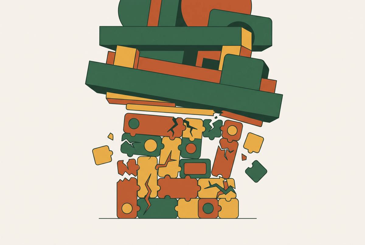 Cover illustration for “No-Code and AI-Generated MVP Limitations at Production Scale”