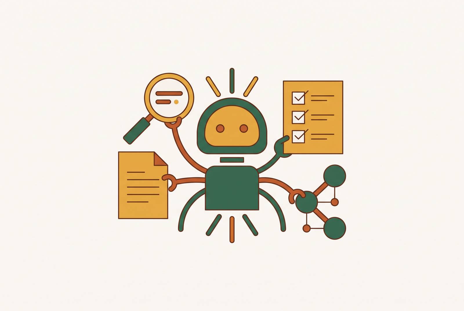 Cover illustration for “Using AI for Development Tasks That Are Not Code Generation”