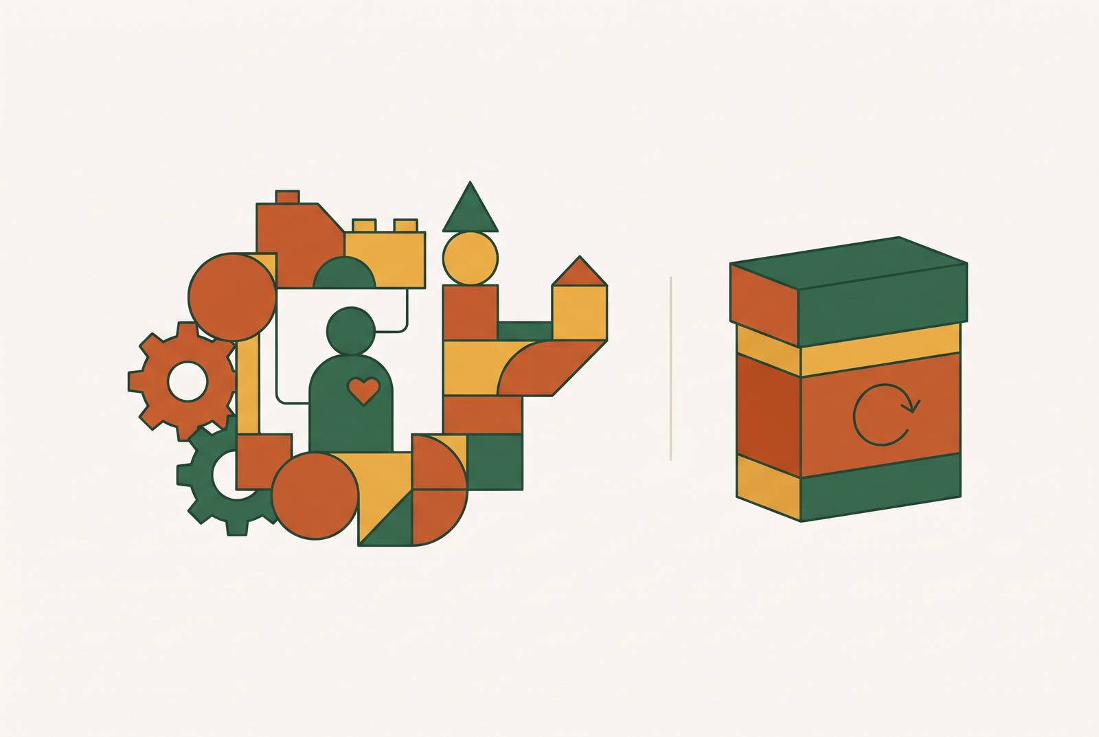 Cover illustration for “Custom Internal Tools vs Off-the-Shelf Software for Nonprofit Programs”