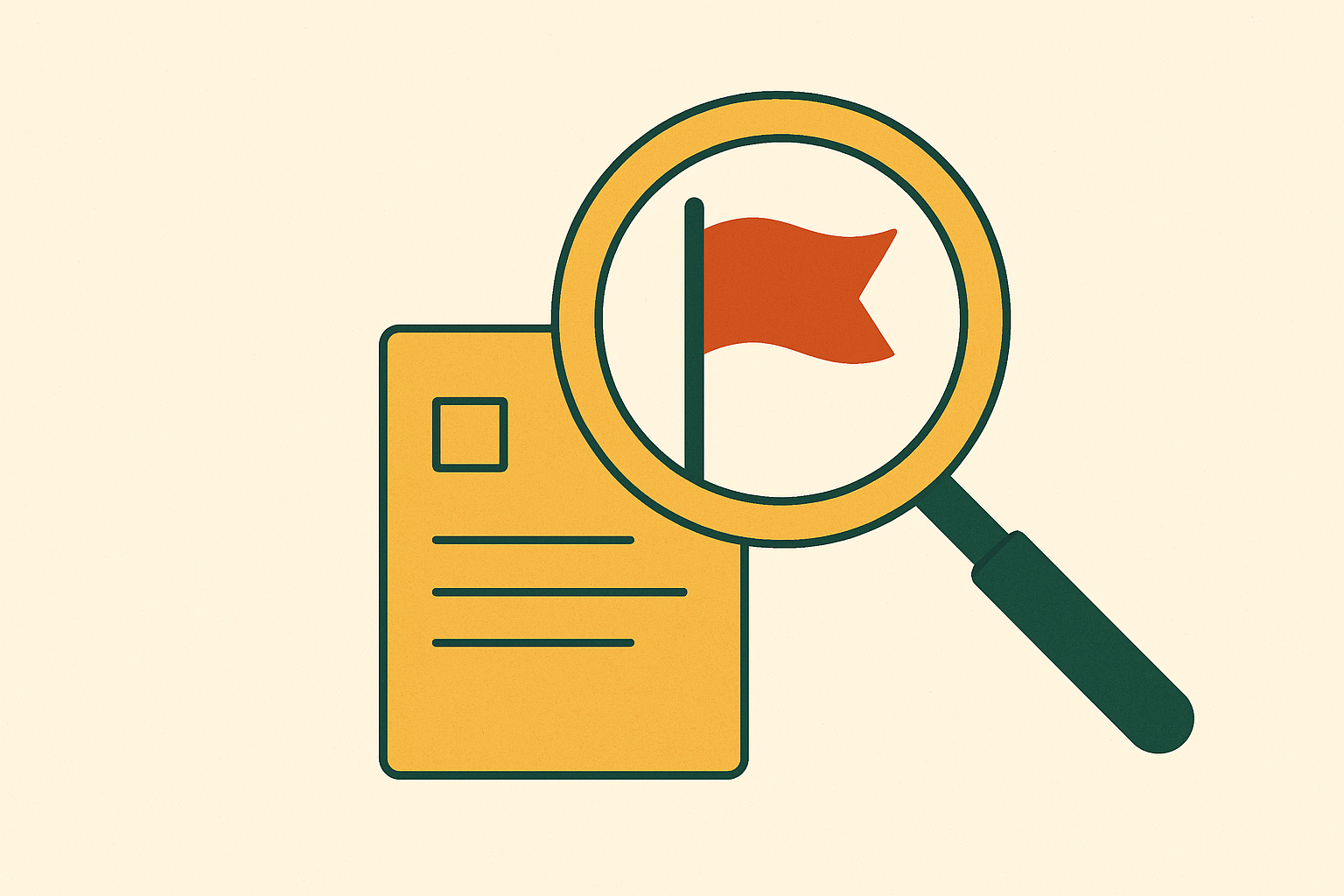 Cover illustration for “Red Flags in Software Agency Proposals”