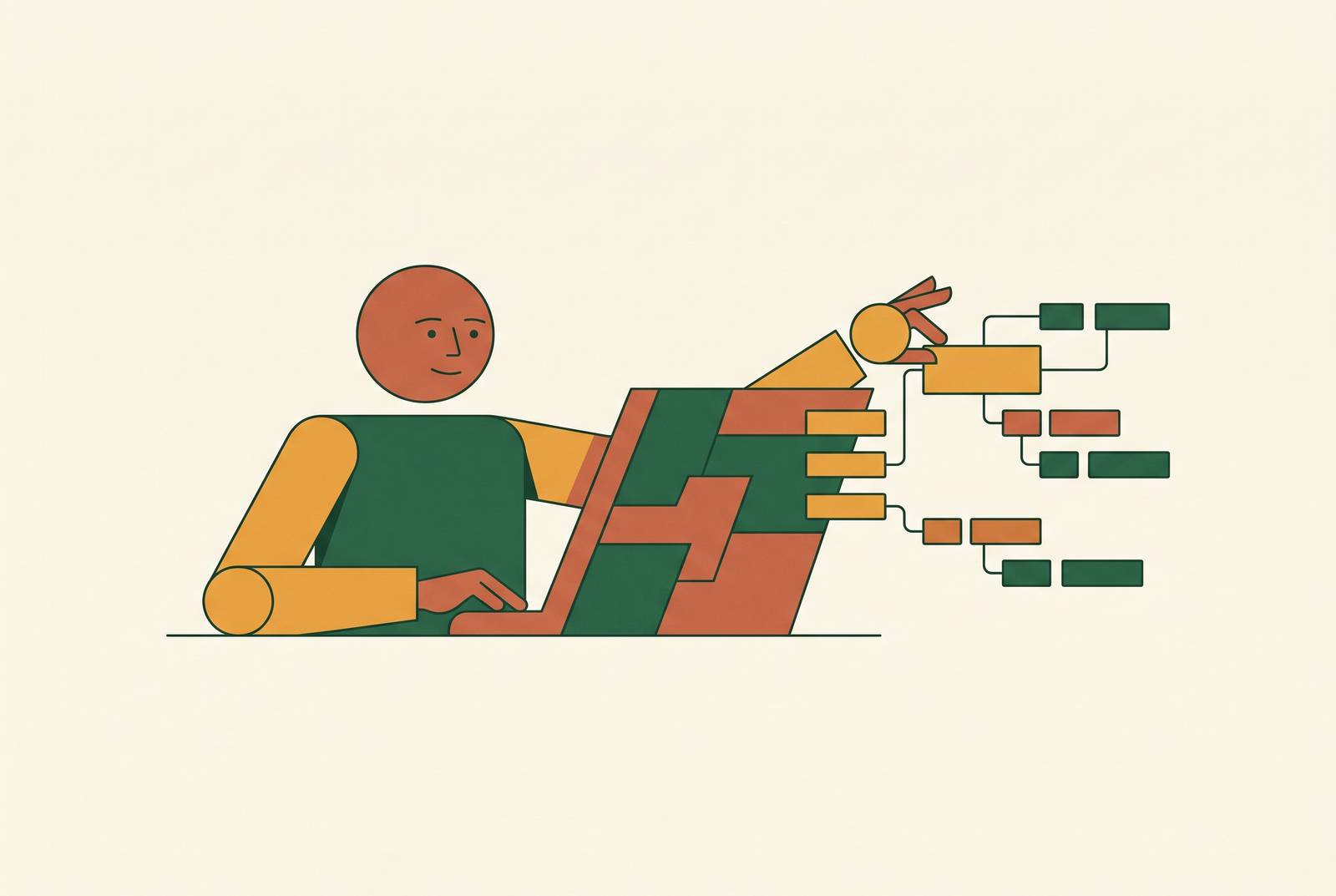 Cover illustration for “When AI-Assisted Development Requires More Senior Engineering Oversight”