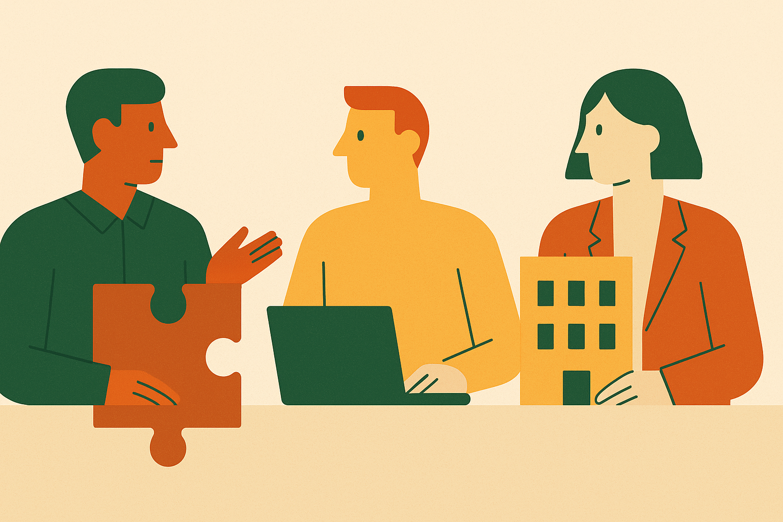 Cover illustration for “Engineering Partner vs Freelancer vs Agency for Early-Stage Startups”