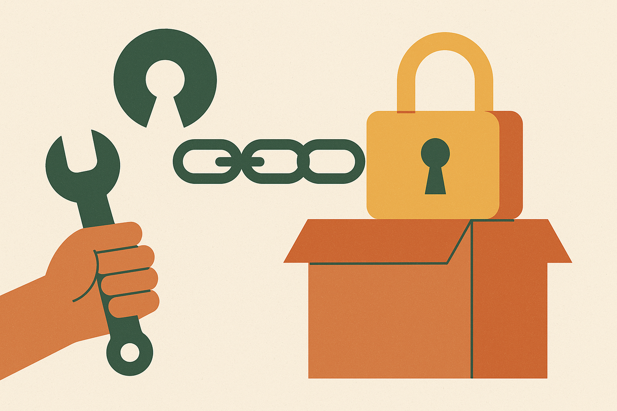 Cover illustration for “Open Source Dependency Obligations for Commercial Products”