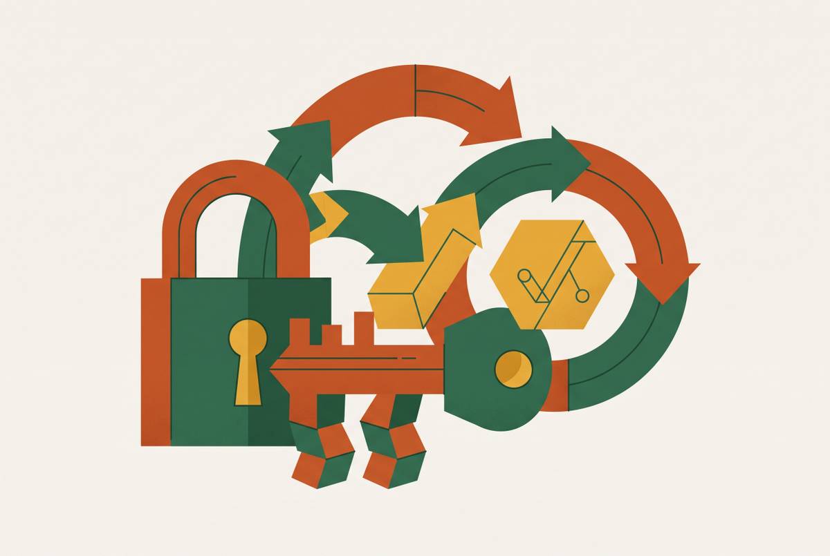Cover illustration for “Authentication and Session Management in a Production Rebuild”