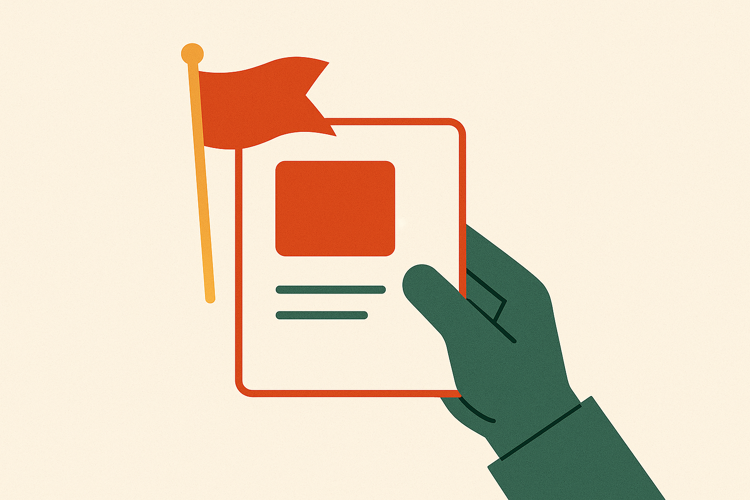Cover illustration for “Red Flags in a Software Development Proposal”
