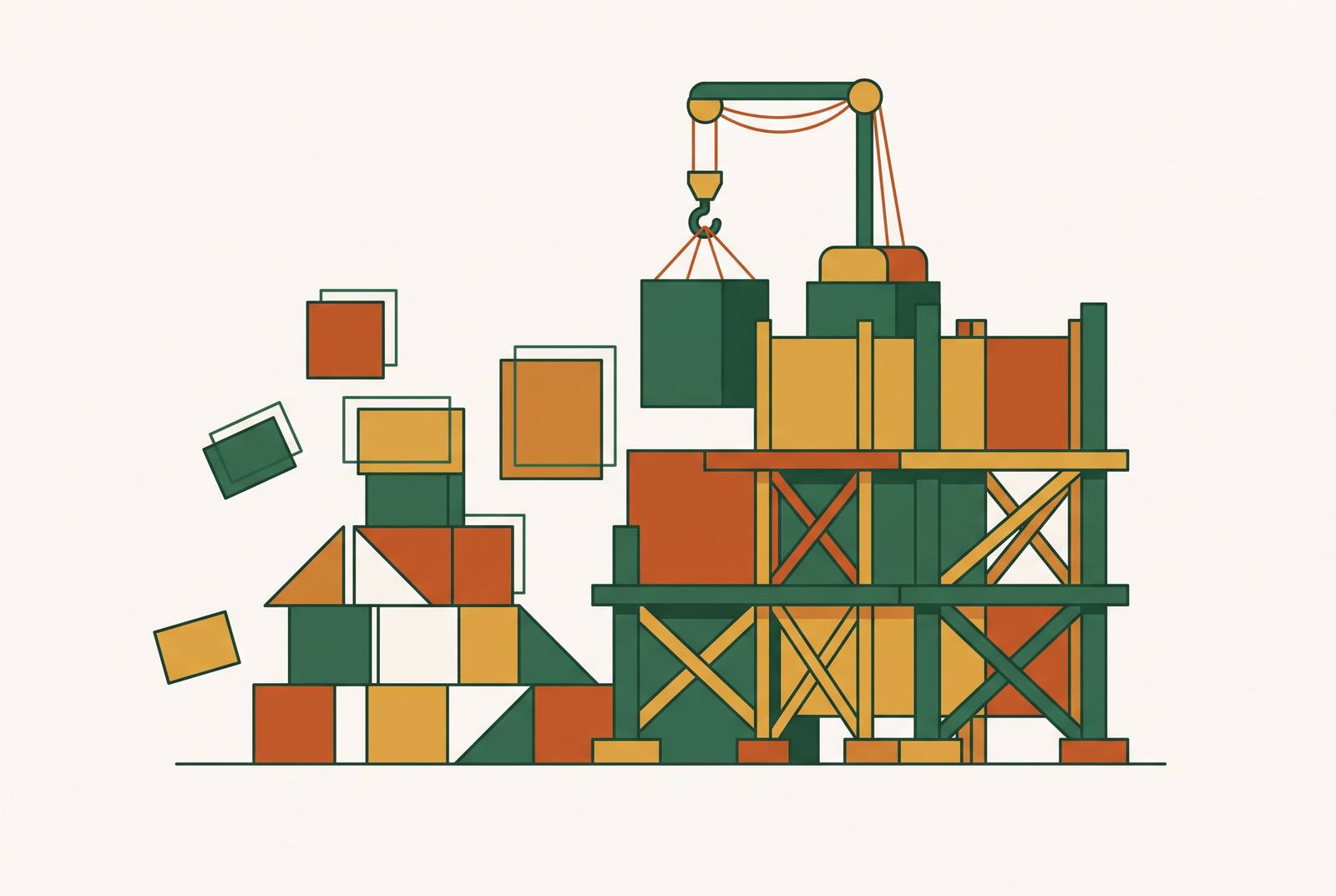 Cover illustration for “Rebuilding a No-Code MVP for Production Reliability”