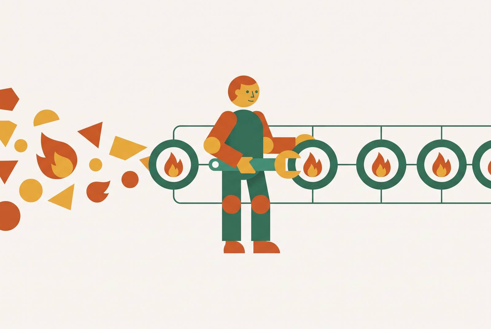 Cover illustration for “How a Monthly Engineering Retainer Replaces the Firefighting Founder”