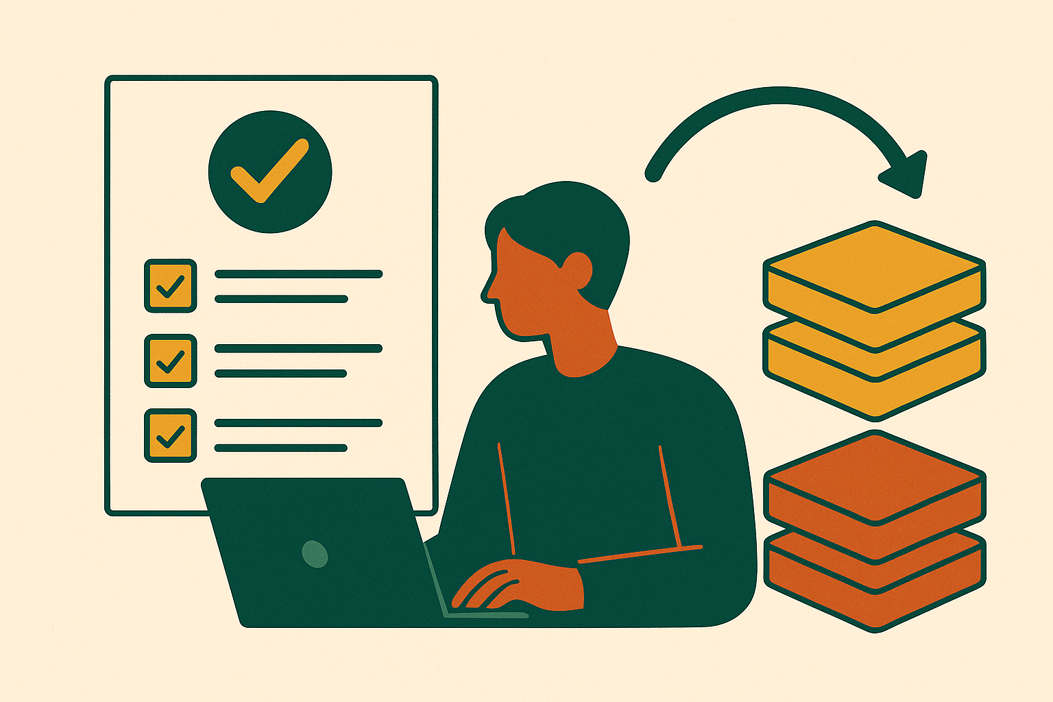 Cover illustration for “Data Migration Plan for Startups Switching Backend Stacks”