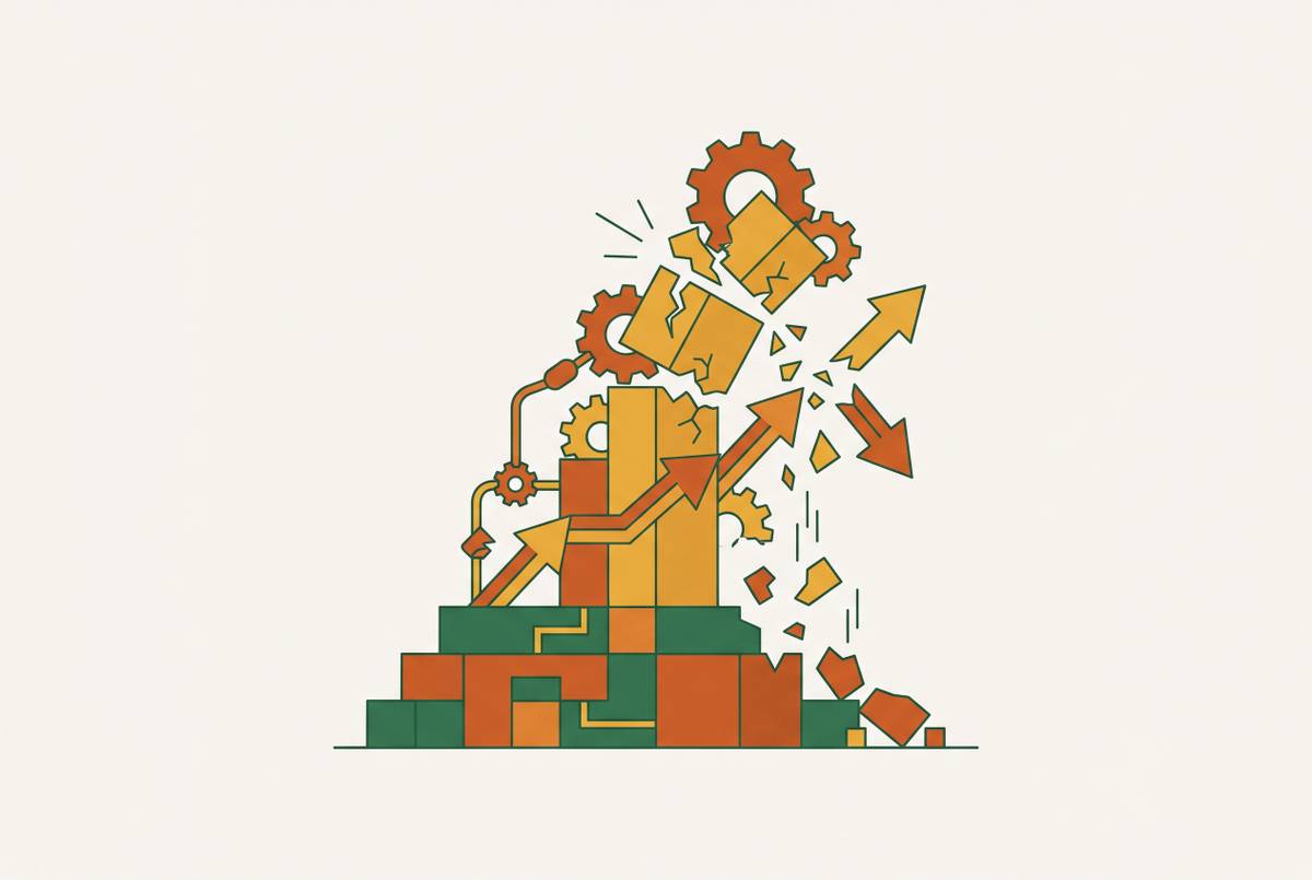 Cover illustration for “Software Modernization Initiatives That Failed and Why”