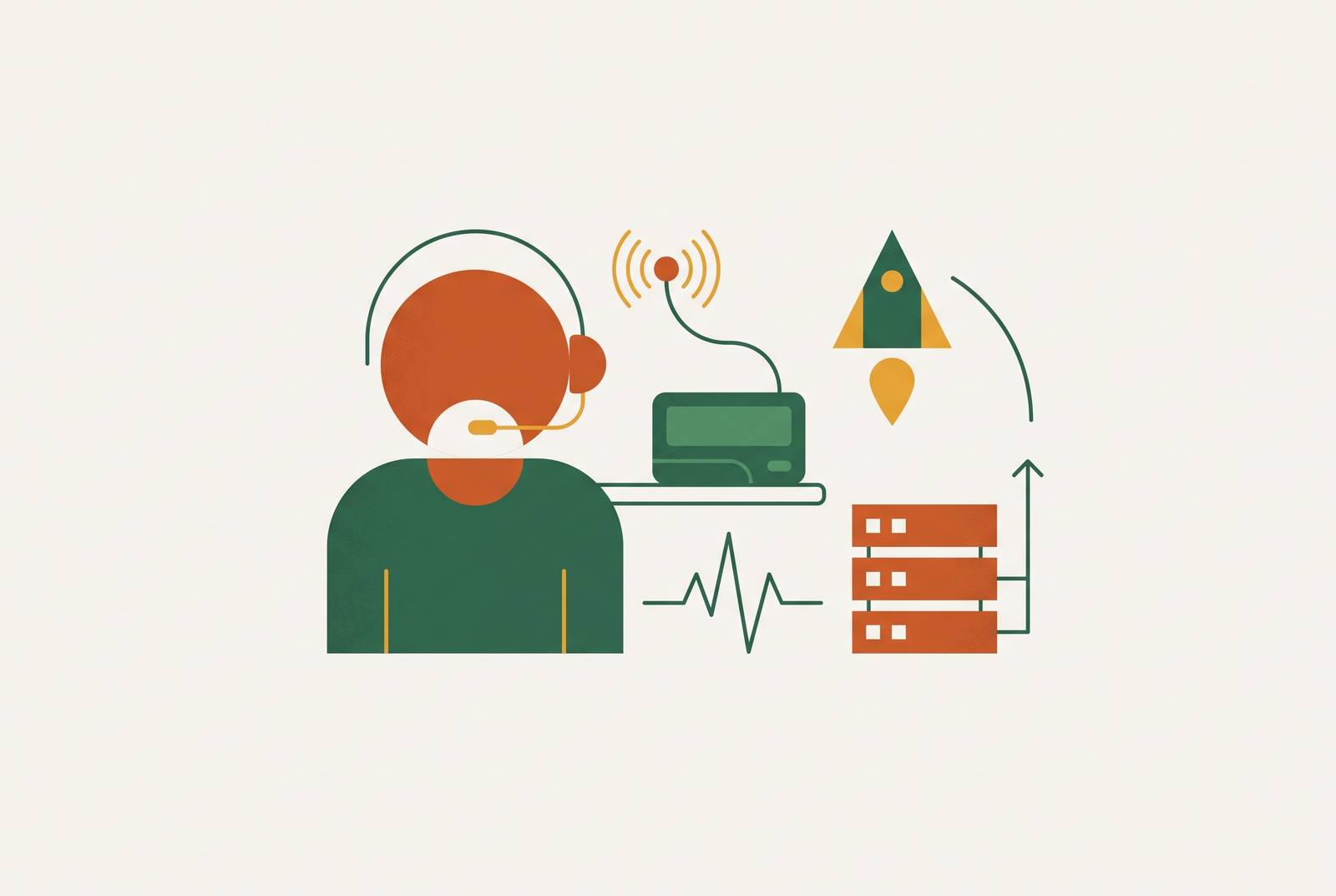 Cover illustration for “Keeping a Senior Engineer on Call After Launch Without a Full-Time Hire”