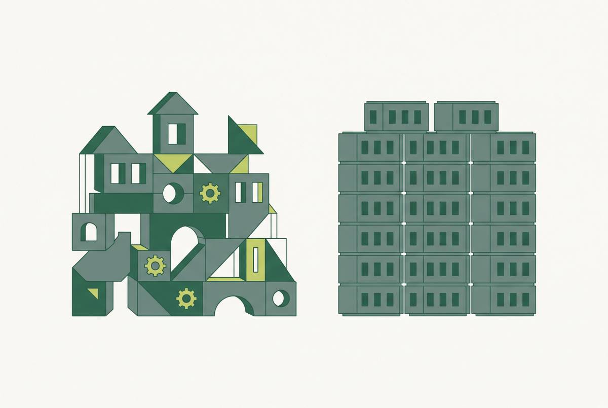 Cover illustration for “Custom Software vs Nonprofit-Specific SaaS Platforms”