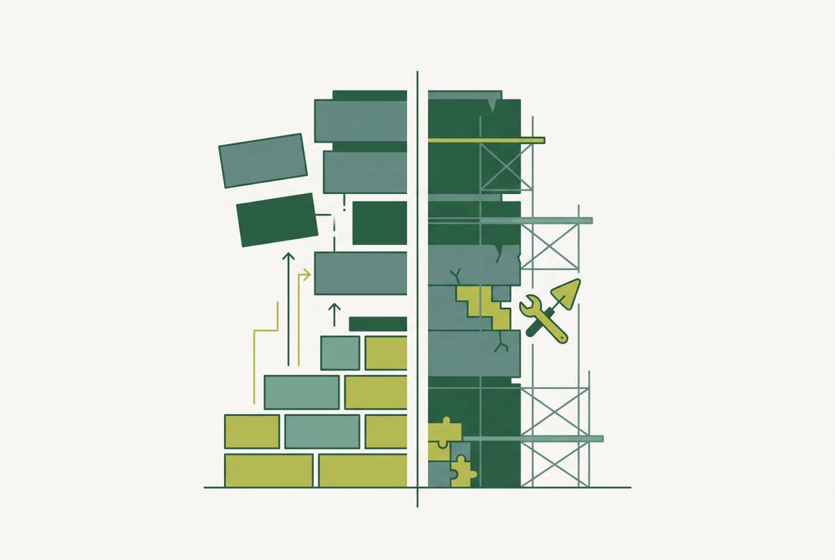 Cover illustration for “When to Rewrite vs. Refactor a Production Codebase”