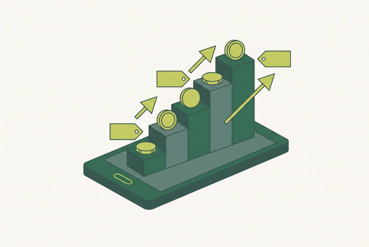 Cover illustration for “Mobile App Pricing Benchmarks for Early-Stage Founders”