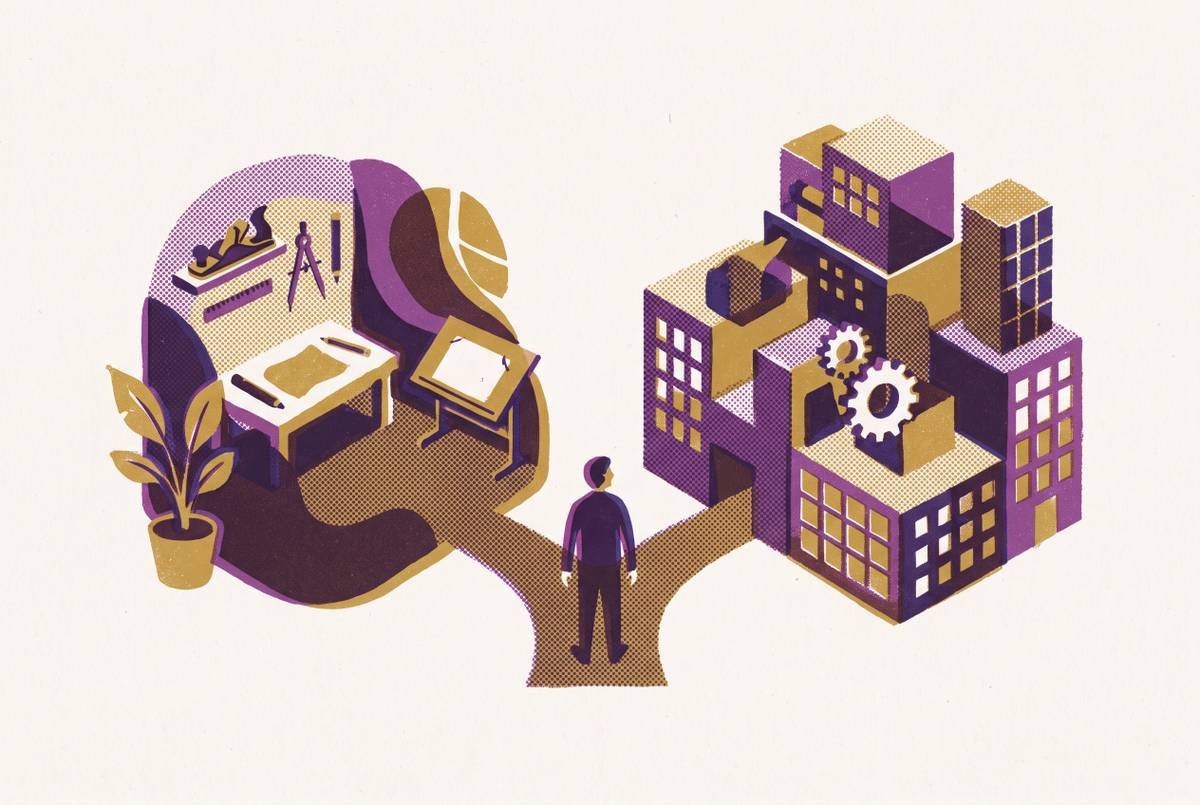 Cover illustration for “Product Studio vs Software Agency for Early-Stage Founders”